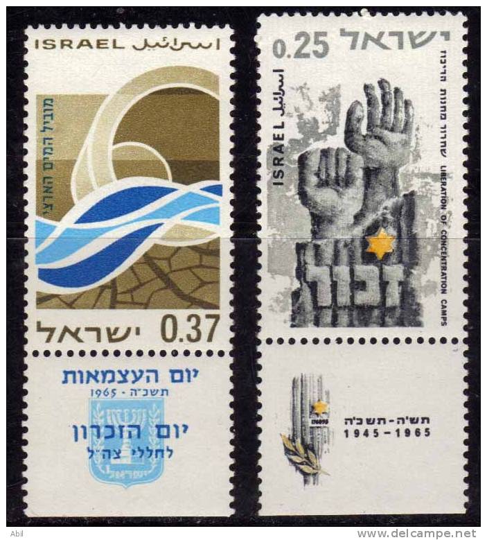 Israël 1965 N°Y.T. : 288 Et 289 ** - Nuevos (con Tab)