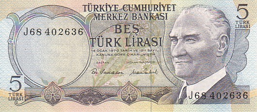TURQUIE   5 Lirasi  Non Daté  Pick 185   *****BILLET  NEUF***** - Turquie