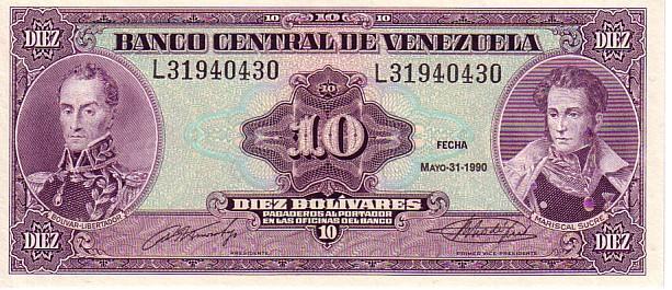 VENEZUELA   10 Bolivares  Daté Du 31-05-1990    Pick 61b   *****BILLET  NEUF***** - Venezuela