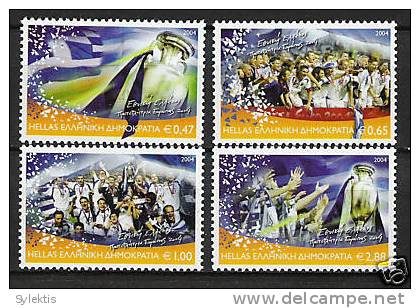 GREECE 2004 SOCCER CHAMPIONS SET MNH - Ungebraucht