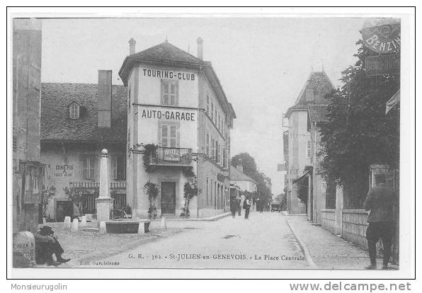 74 )) SAINT JULIEN EN GENEVOIS, La Place Centrale, G.R. 362 ANIMEE - Saint-Julien-en-Genevois