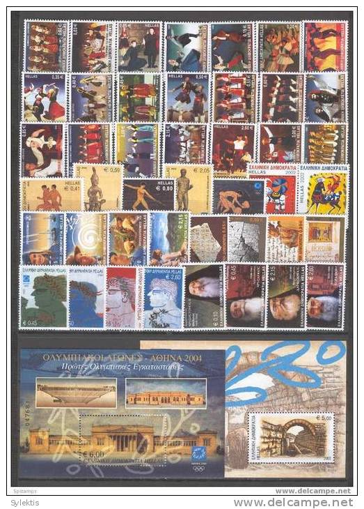 GREECE 2002 Complete Year PERFORE MNH - Full Years