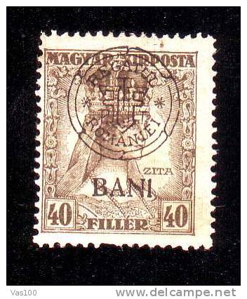 Romania Hungary 1919 Cluj 40b Zita,overptint MLH - Transylvania