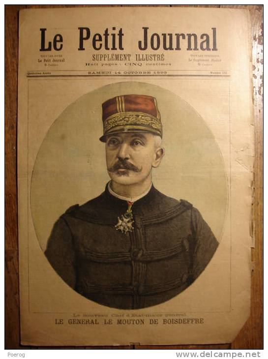 GRAVURES COULEUR GRAND FORMAT - 1893 - LE PORT DE TOULON - GENERAL MOUTON DE BOISDEFFRE - - Sonstige & Ohne Zuordnung