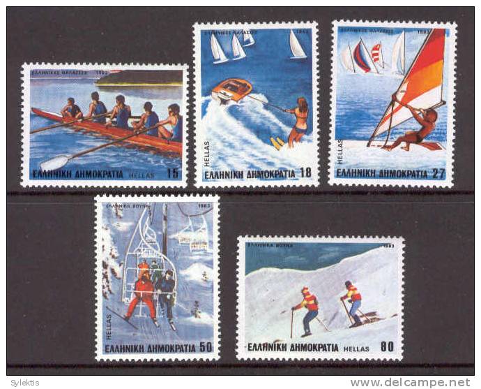 GREECE 1983   Winter And Marine Sports  SET MNH - Nuevos