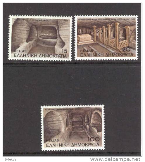 GREECE 1985   The Catacombs Of Melos  SET MNH - Neufs