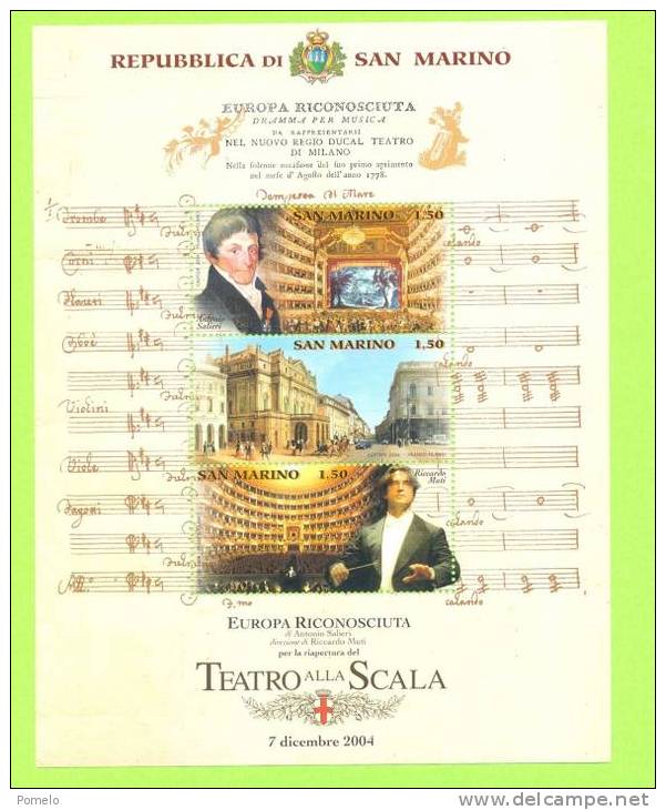 San Marino - Teatro Alla Scala - Blocchi & Foglietti