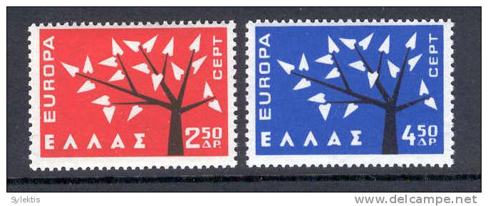 GREECE 1962 Europa CEPT SET MNH - Unused Stamps