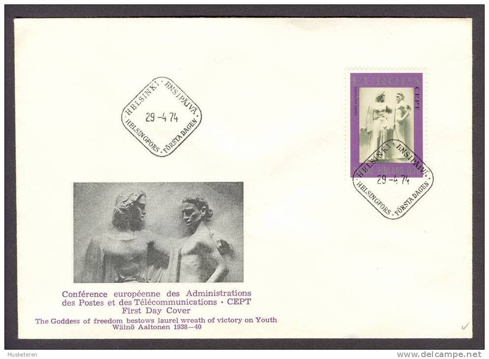 Finland 1974 Mi. 749 FDC Cover Europa CEPT - FDC