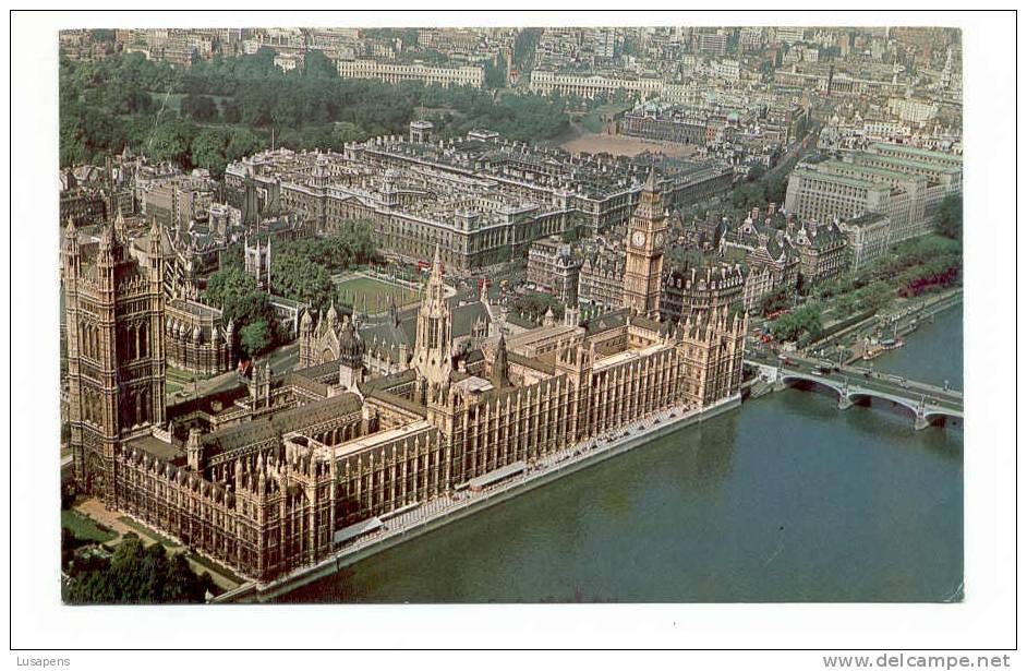 OLD FOREIGN 2029 - UNITED KINGDOM - ENGLAND -  AERIAL VIEW OF HOUSES OF PARLIAMENT... - Houses Of Parliament