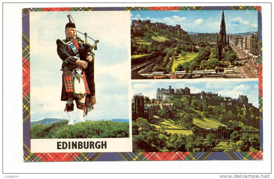 OLD FOREIGN 2044 - UNITED KINGDOM - SCOTLAND - EDINBURGH 3 VIEWS BUS - Midlothian/ Edinburgh