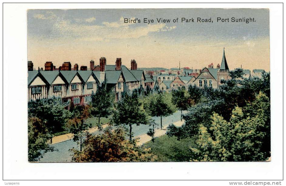 OLD FOREIGN 2047 - UNITED KINGDOM - ENGLAND - BIRD'S EYE VIEW OF PARK ROAD, PORT SUNLIGHT - Altri & Non Classificati