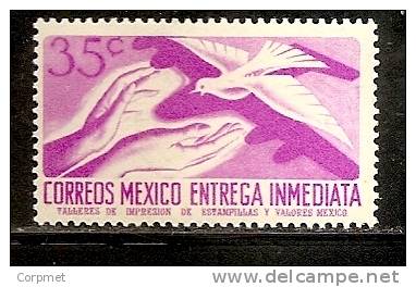 FAUNA - DOVES - MEXICO - EXPRES - 1956 Yvert # 11 - MINT (LH) - Pigeons & Columbiformes