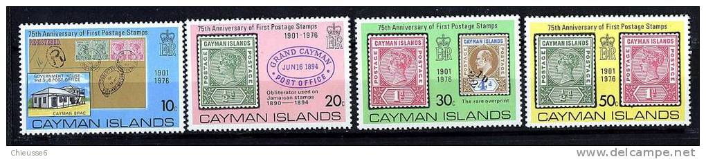 Iles Caïmanes ** N° 367 à 370 - 75e Ann. Du 1er Timbre De Caïmanes - Cayman Islands
