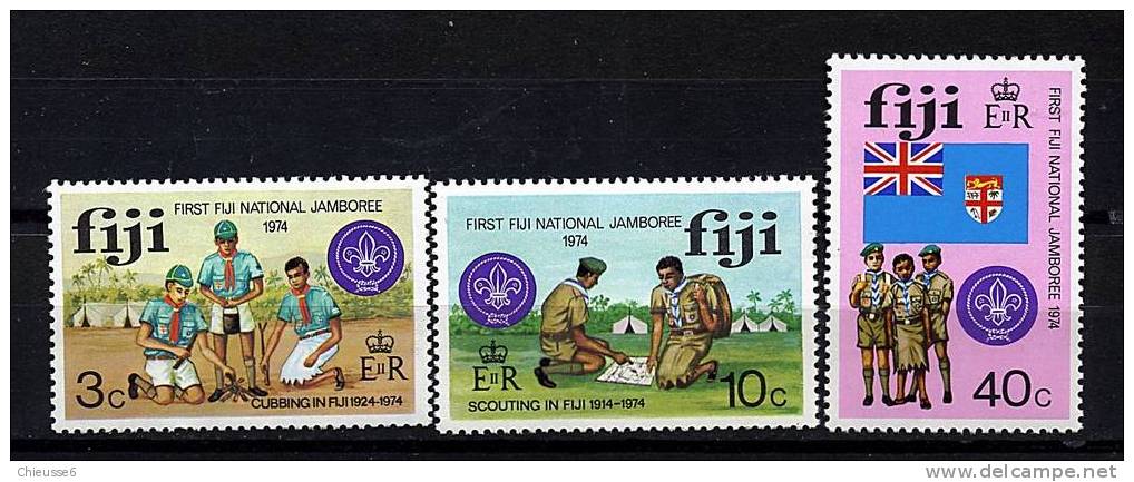 Fidji ** N° 331 à 333 - 1er Jamboree National - Fidji (1970-...)