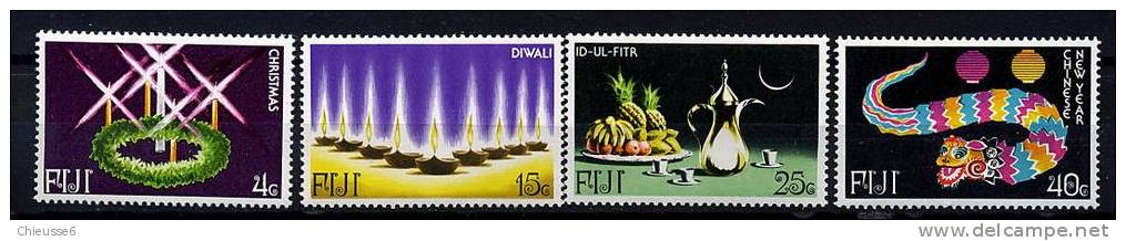 Fidji ** N° 385 à 388 - Fêtes De Fidji - Fiji (1970-...)