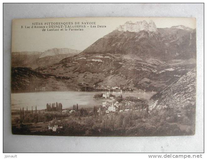 DUINGT - TALLOIRES - Les Dents De Lanfont Et Le Parmelan - Duingt