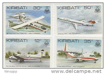 Kiribati-1982 Air Transport  Set MNH - Kiribati (1979-...)