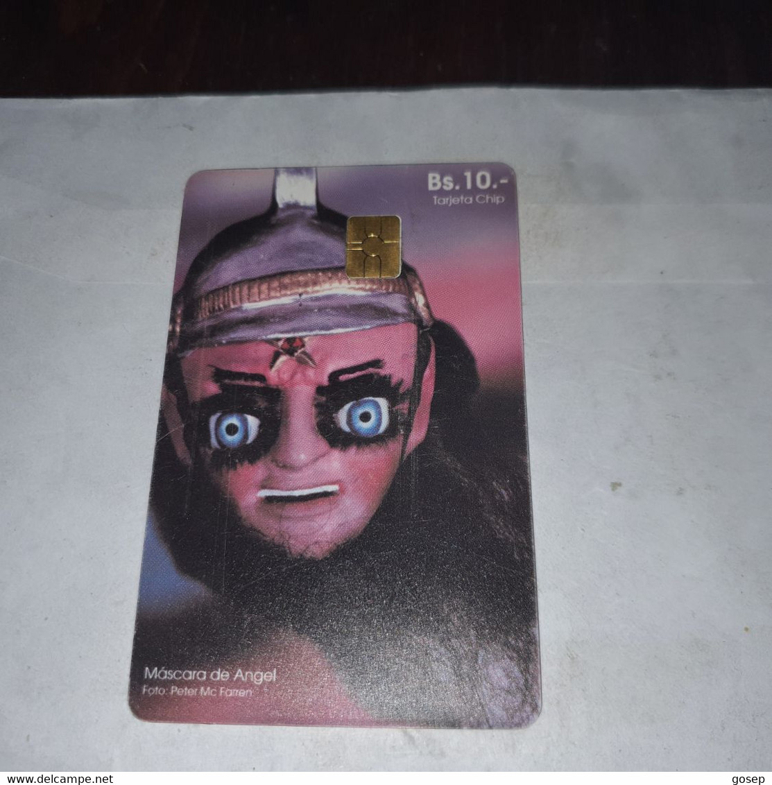 Bolivia-traditional Masks-bol-(1)-(0001225399)(bs10)-tirage-300.000-used Card+1card Prepiad Free - Bolivia