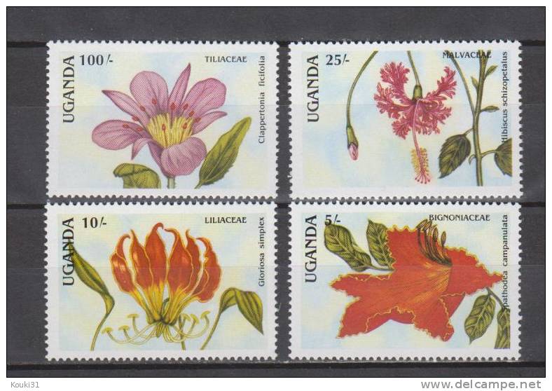 Ouganda YT 506/9 ** : Fleurs Diverses - Ouganda (1962-...)