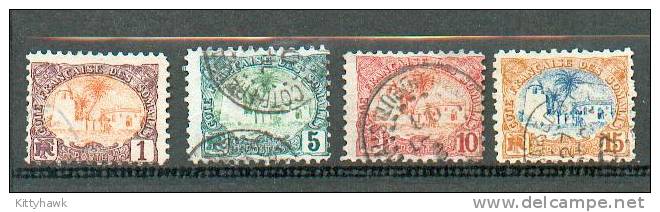 Cotso 316 - YT 37-40-41-42 Obli - Used Stamps