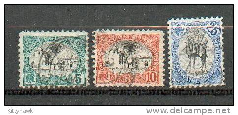 Cotso 318 - YT 56-57-60 Obli - Used Stamps