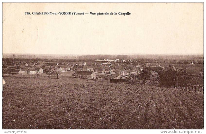 CPA Champigny Sur Yonne 770 Vue Générale De La Chapelle 89 Yonne - Champigny