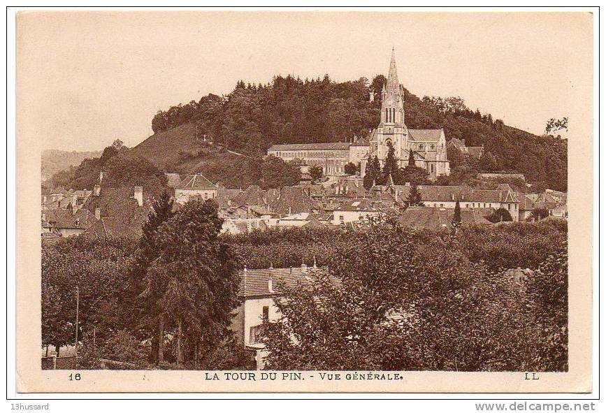 Carte Postale Ancienne La Tour Du Pin - Vue Générale - La Tour-du-Pin