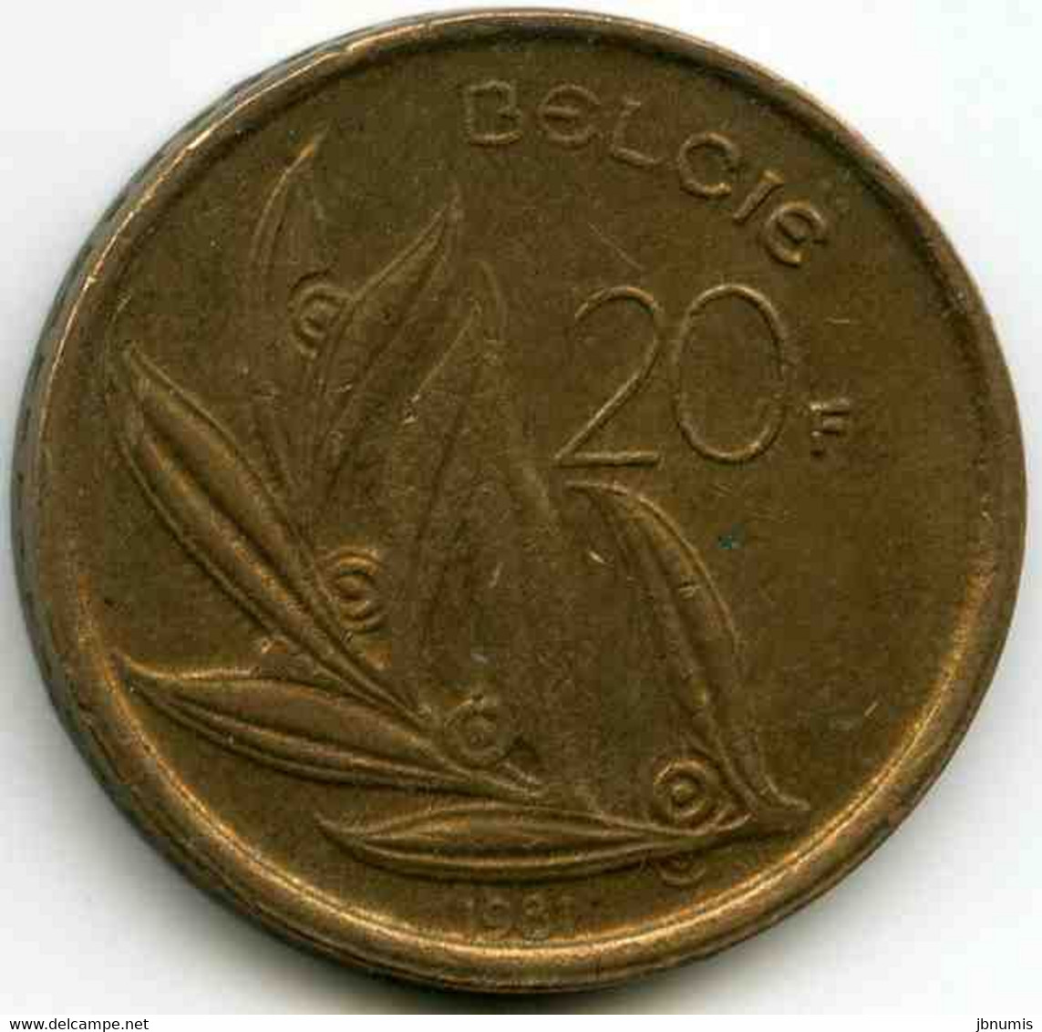 Belgique Belgium 20 Francs 1981 Flamand KM 160 - 20 Frank