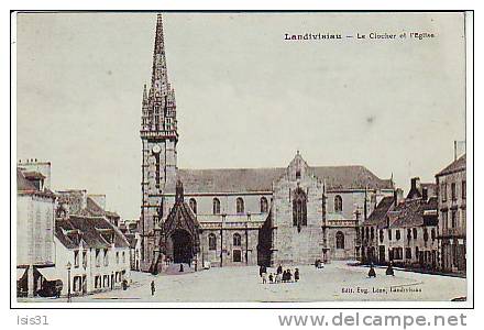 Dép 29 - RF4393 - Landivisiau - Le Clocher Et L'église - état - Landivisiau