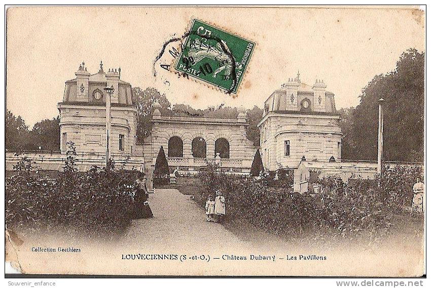 CPA Louveciennes Château Dubarry Les Pavillons Enfants Collection Goethiers - Louveciennes