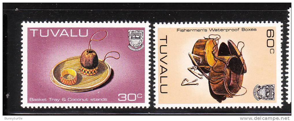 Tuvalu 1983-84 Handicrafts 30c And 60c High Values MNH - Tuvalu