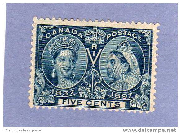 CANADA TIMBRE N° 42 NEUF SANS GOMME 60EME ANNIVERSAIRE DE REGNE DE LA REINE VICTORIA - Unused Stamps