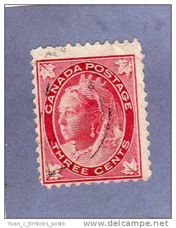 CANADA TIMBRE N° 57 OBLITERE REINE VICTORIA - Gebraucht