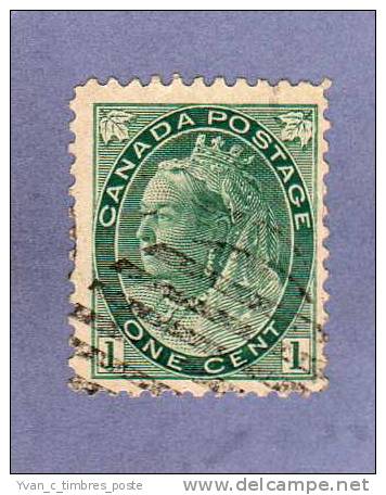 CANADA TIMBRE N° 63 OBLITERE REINE VICTORIA - Gebraucht