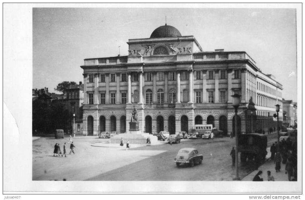 VARSOVIE WARSZAWA (Pologne) Place Palais - Pologne