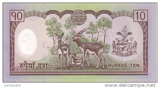 NEPAL  10 Rupees  Non Daté (2005)   Pick 54   POLYMER   ***** BILLET  NEUF ***** - Nepal