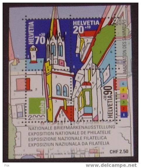 1999 (Zumstein W84) Nationale Briefmarkenausstellung St. Gallen (NABA 2000) I ** - Blocs & Feuillets