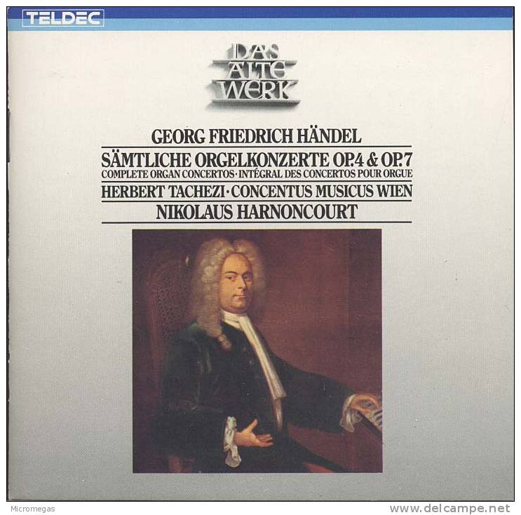 Haendel : Concertos Pour Orgue Op.4 & Op.7, Tachezi, Harnoncourt - Classique