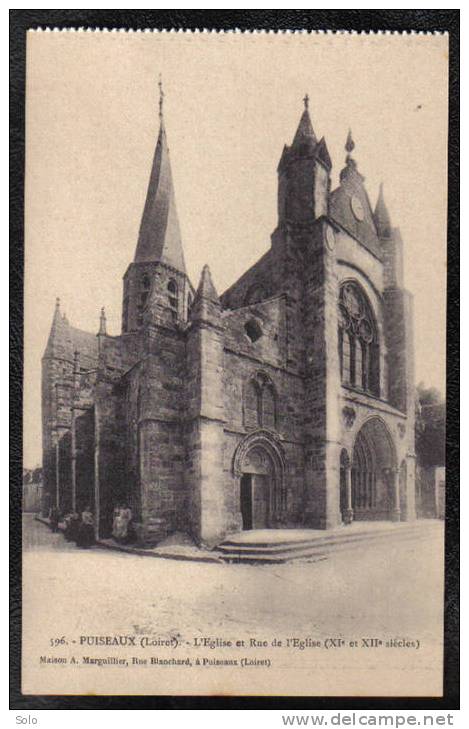 PUISEAUX - L´Eglise Et Rue De L´Eglise - Puiseaux