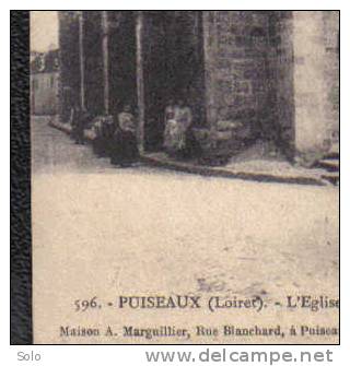 PUISEAUX - L´Eglise Et Rue De L´Eglise - Puiseaux