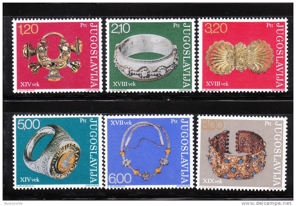 Yugoslavia 1975 Antique Jewellery In Museums MNH - Ongebruikt