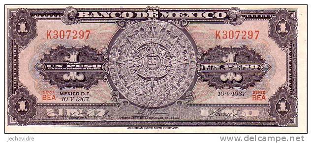 MEXIQUE  1 Peso  Daté Du 10-05-1967  Pick 59j     ***** BILLET  NEUF ***** - Mexico