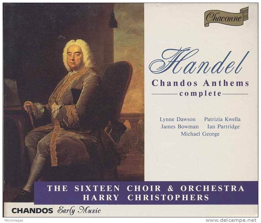 Haendel : Chandos Anthemes, Harry Christophers - Klassik