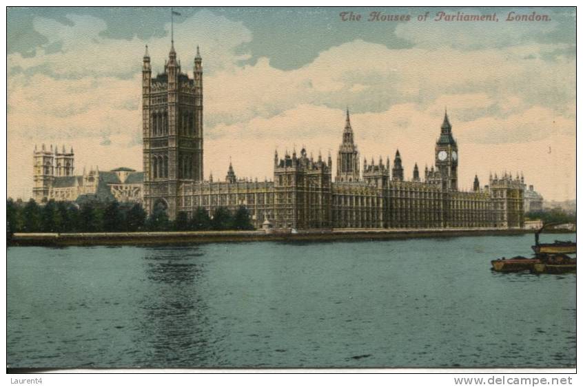 Old England Postcard - Carte Ancienne De Grande Bretagne - House Of Parliament - Houses Of Parliament