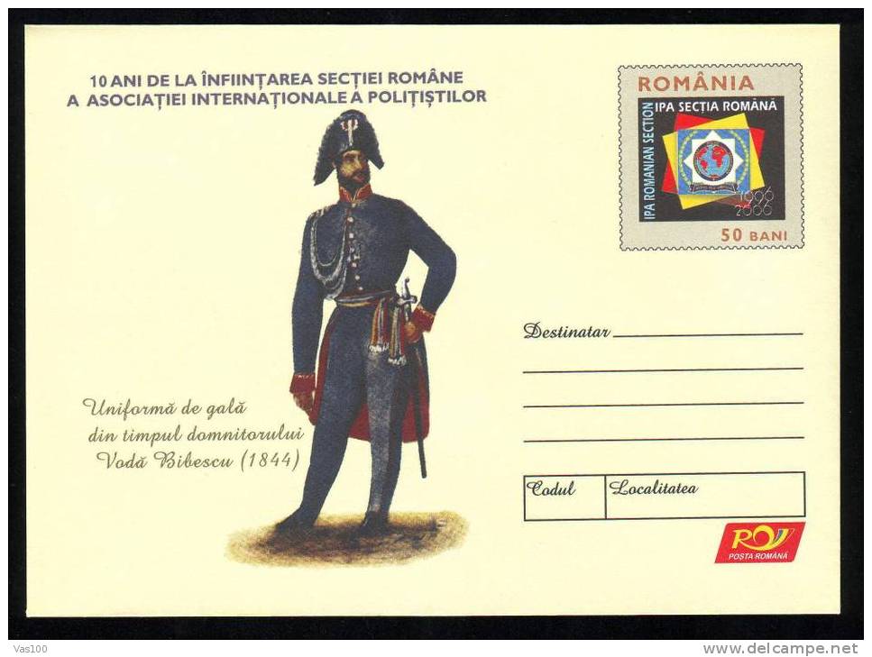 OLD UNIFORM, Militaria Police-Gendarmerie,2006  Nice Stationery  COVER Unused. - Policia – Guardia Civil