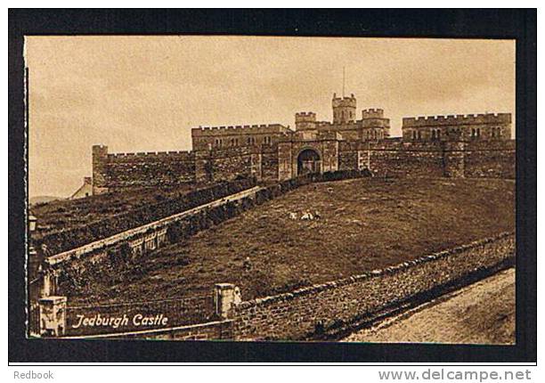 2 Early Postcards Jedburgh Castle & Abbey From River Berwickshire Scotland - Ref 361 - Berwickshire