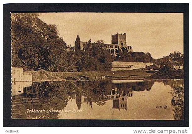 2 Early Postcards Jedburgh Castle & Abbey From River Berwickshire Scotland - Ref 361 - Berwickshire