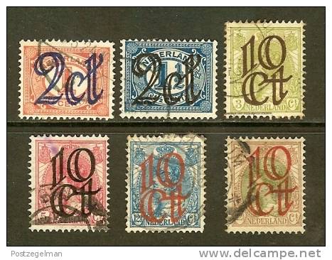 NEDERLAND 1923 Opruimingsuitgiften Not Complete Used 6 Values Only - Usados