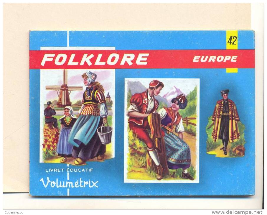 B  588     LIVRET EDUCATIF VOLUMETRIX  N° 42  FOLKLORE  EUROPE - 6-12 Jaar